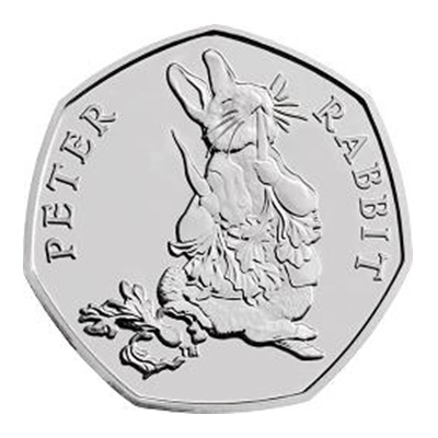 2018 50p - Peter Rabbit - Click Image to Close